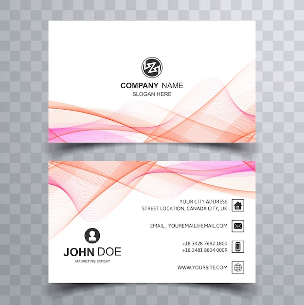 Elegant creative business card set template vector