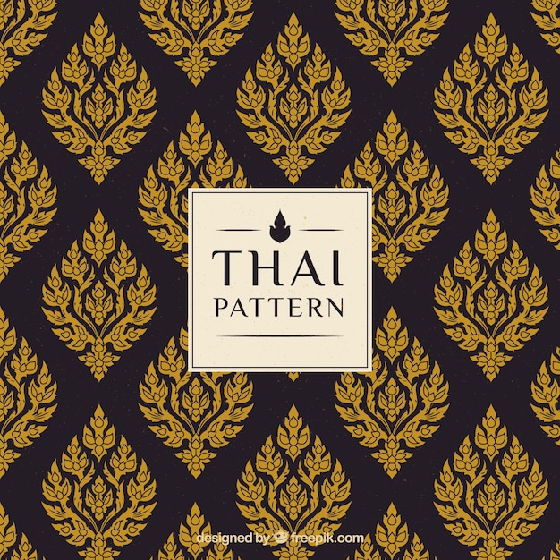 Vector elegant creative thai pattern