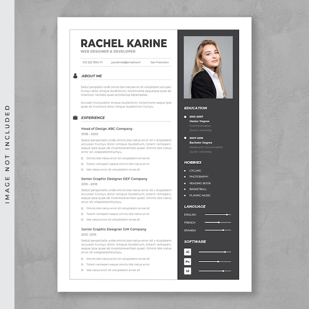 Curriculum cv elegante