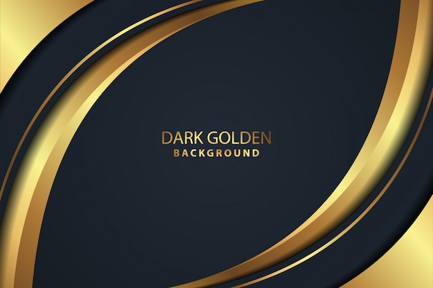 Elegant dark background with golden details