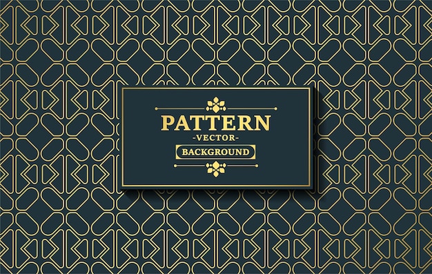 Elegant dark and gold geometric pattern background