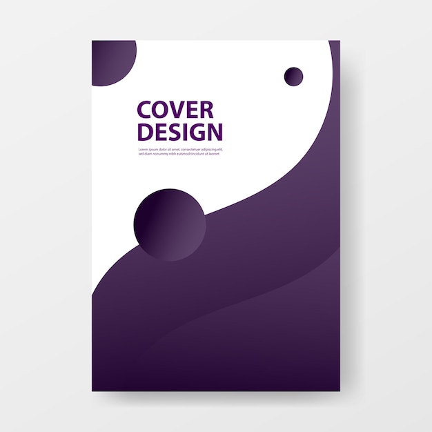 Elegant Dark Purple Abstract Cover of Poster Ontwerp Template