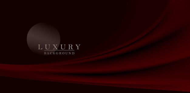 An elegant dark red background with smooth material waves