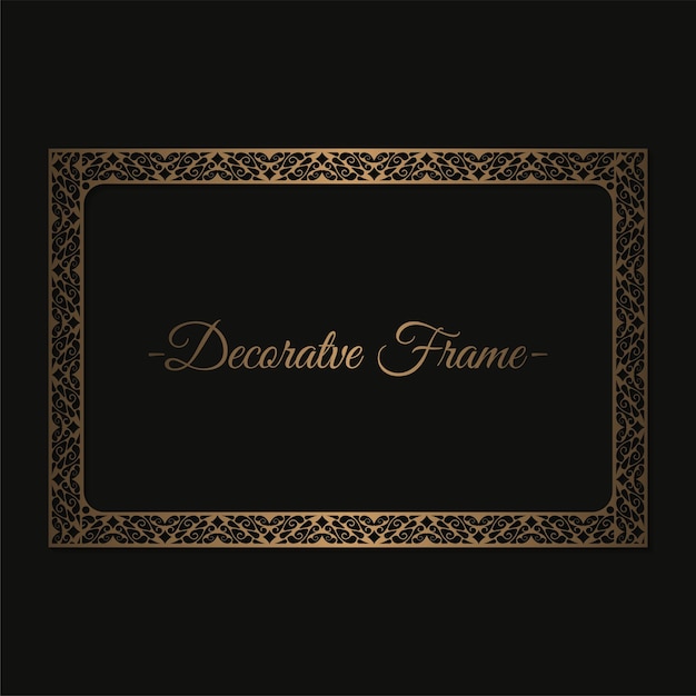 Vector elegant decorative frame design background