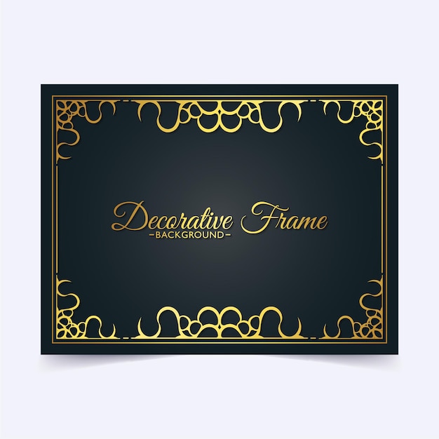 Elegant decorative frame design background