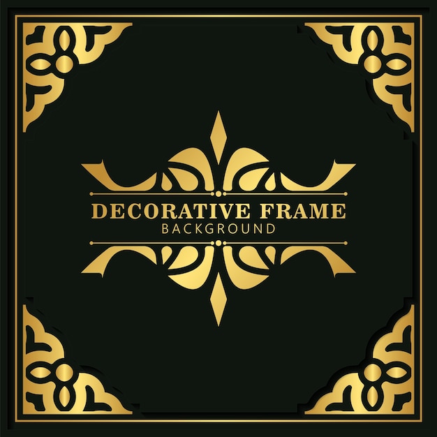 Elegant decorative frame design background