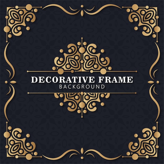 Elegant decorative frame design background