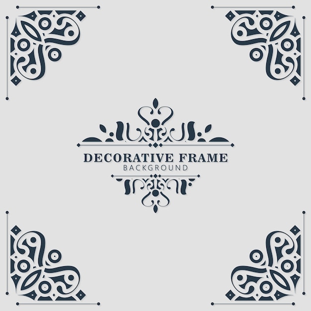 Elegant decorative frame design background