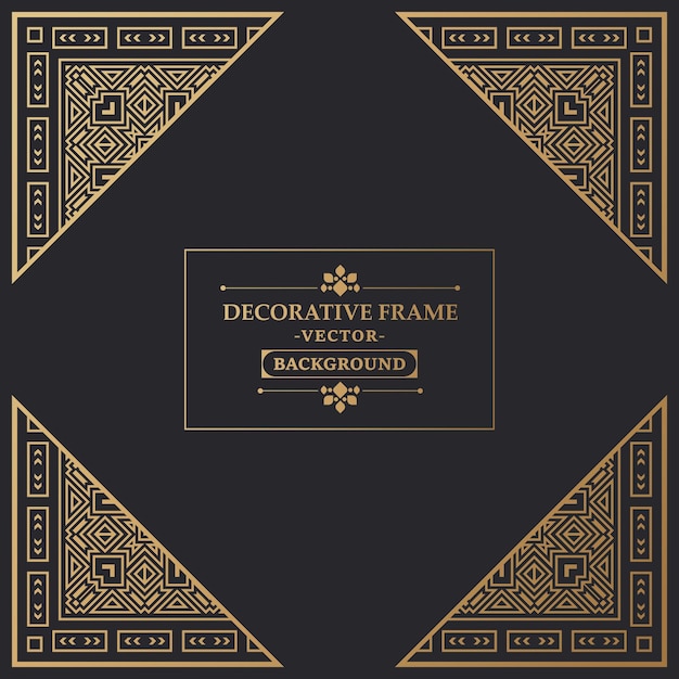 Elegant decorative frame design background