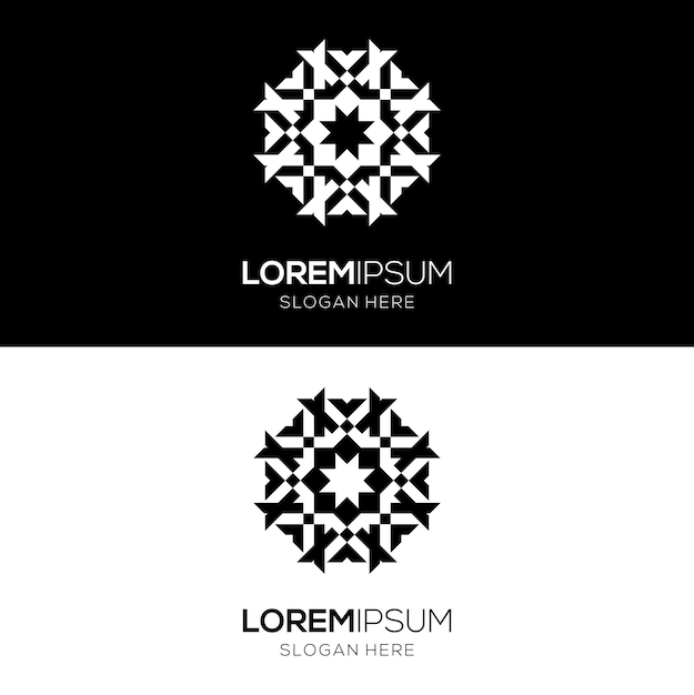 Elegant decorative Islamic logo design template