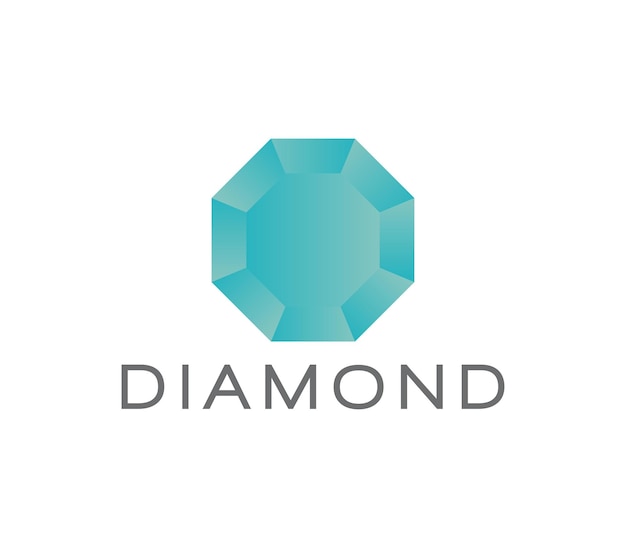 Элегантный шаблон дизайна логотипа Diamond