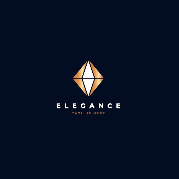 Vector elegant diamond logo