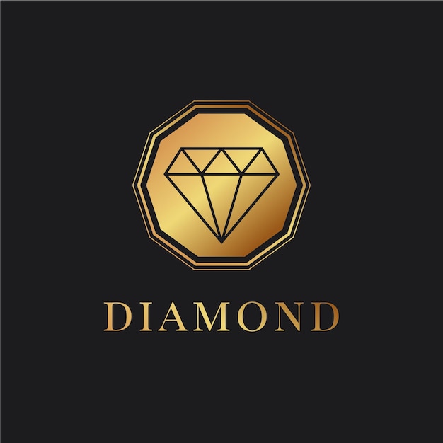 Elegante logo con diamanti