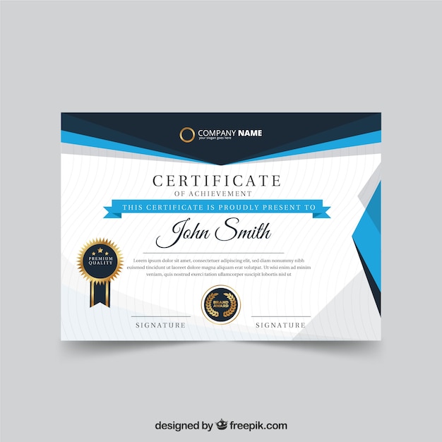 Vector elegant diploma template