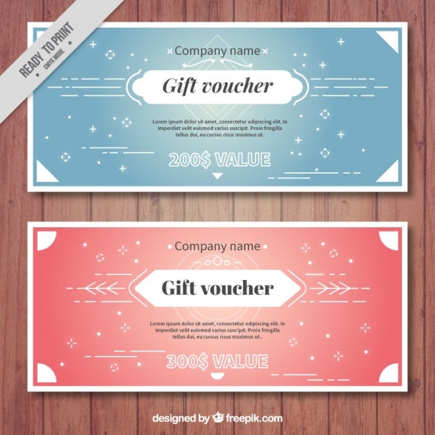 Vector elegant discount coupons