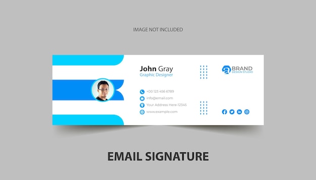 Elegant e-mailhandtekeningsjabloonontwerp