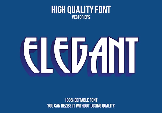 Elegant Editable text Effect