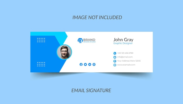 Elegant Email Signature Template Design