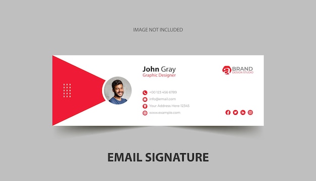 Elegant Email Signature Template Design