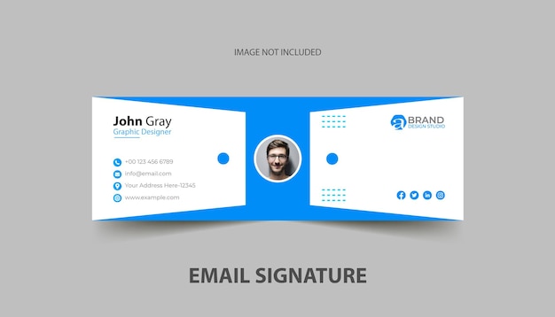 Elegant Email Signature Template Design