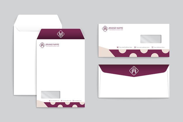 Elegant envelope design template for your business