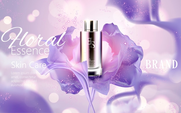 Elegant essence ads illustration