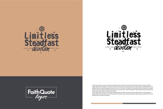 Elegant FaithLogo Template Bundle Identity classic style