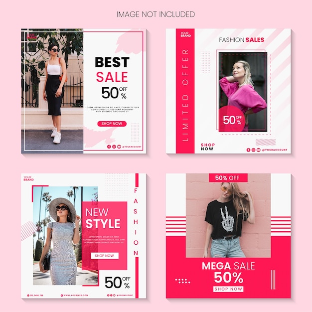 Elegant Fashion Collection Sale Social Media Post Template