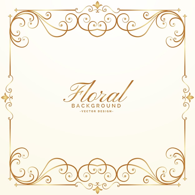 elegant floral background design vector