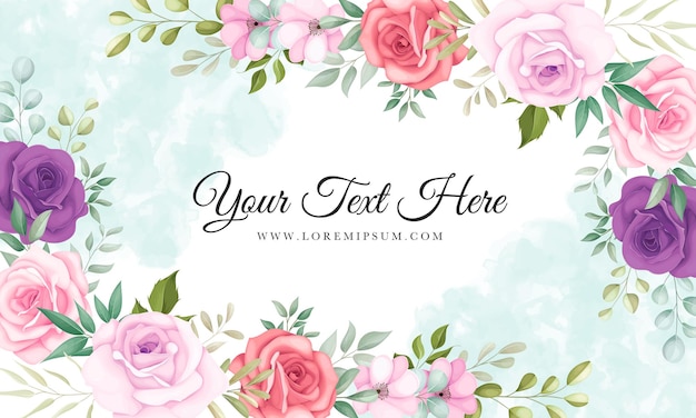 elegant floral background template