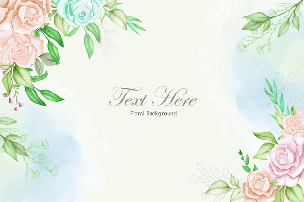 Elegant floral background with beautiful flower