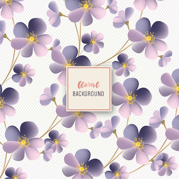 Vector elegant floral background