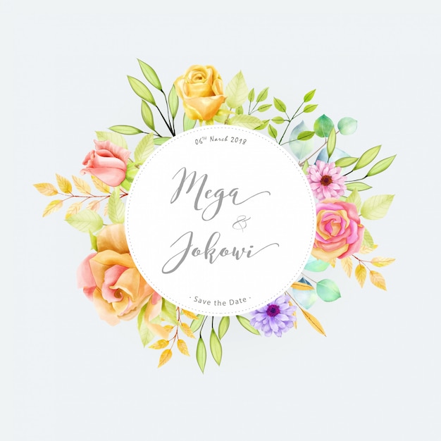 Elegant floral card