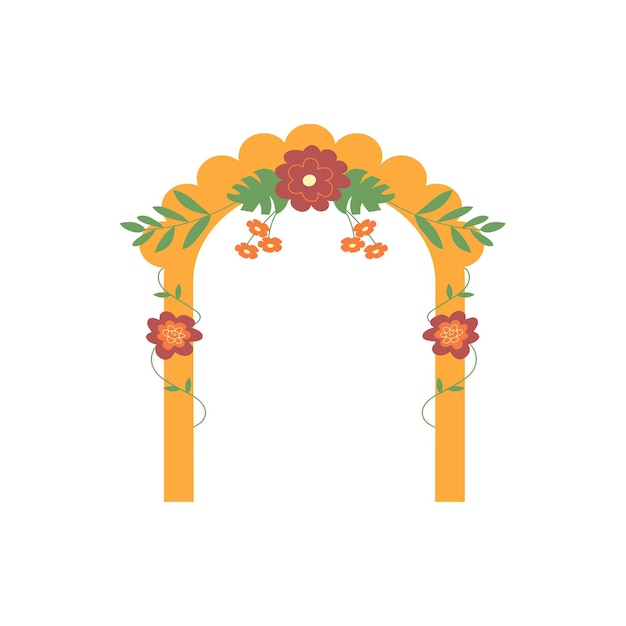 an elegant floral decoration design featuring an intricate arrangement of blooming flowers