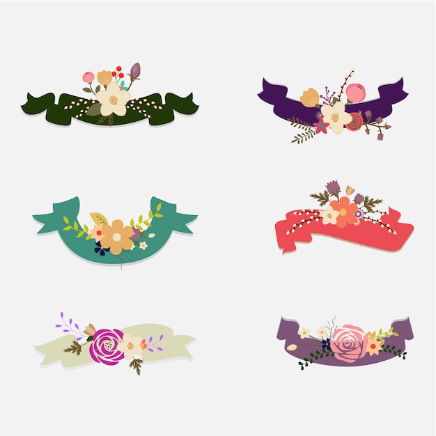 elegant floral elements collection
