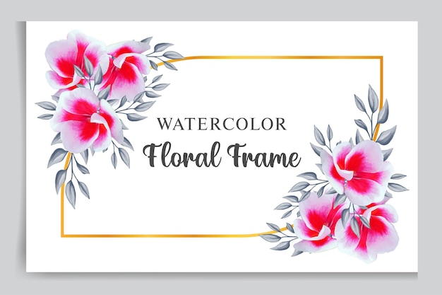 Elegant floral frame background with beautiful floral