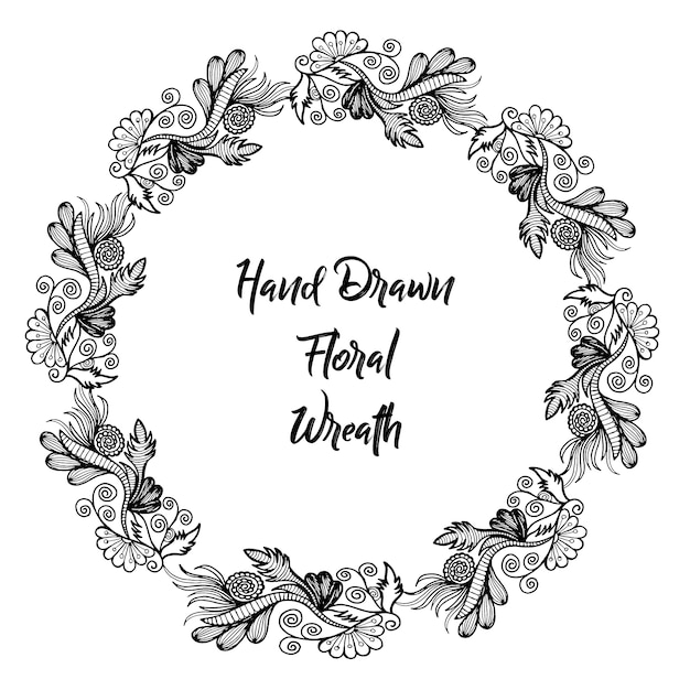 Elegant floral frame