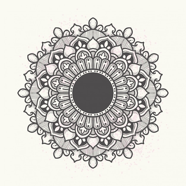 Elegant floral mandala