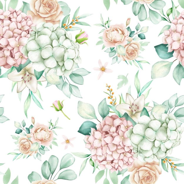 Elegant floral seamless pattern