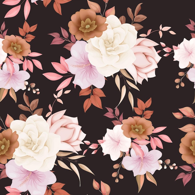 Elegant floral seamless pattern