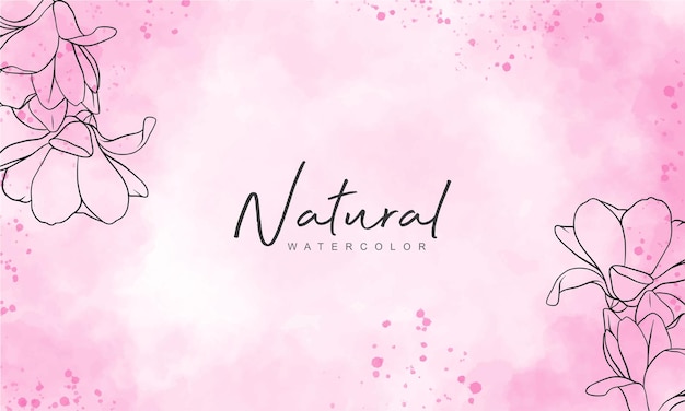 Elegant floral watercolor background.