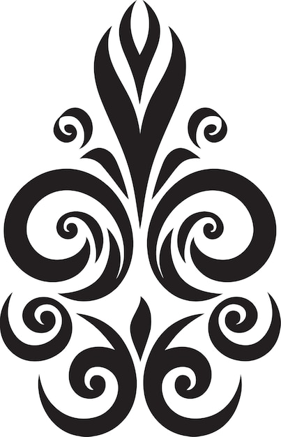 Vettore elegant flourishes abstract icone vettoriali con dettagli calligrafici rotoli decorativi vector desi