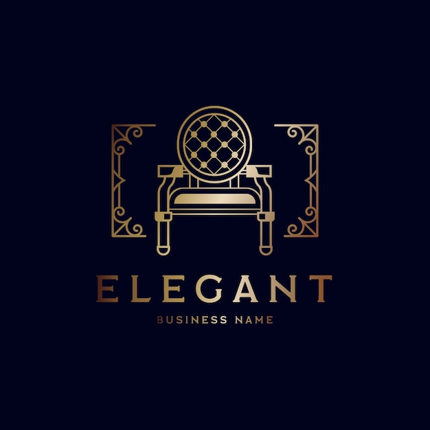 Elegant furniture store logo