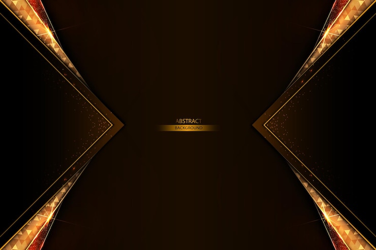 Elegant Geometric Abstract with Golden Accents
