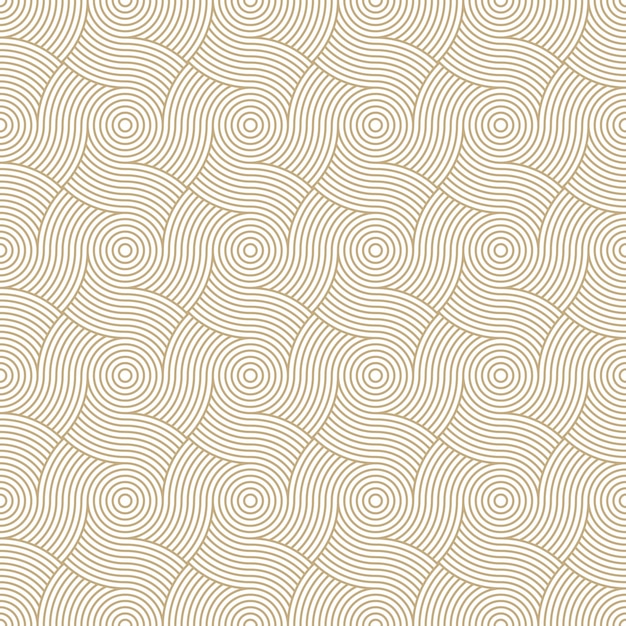 Vector elegant geometric vector seamless pattern with golden color.