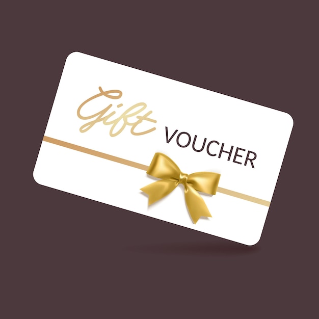 Elegant Gift Voucher with Gold Ribbon