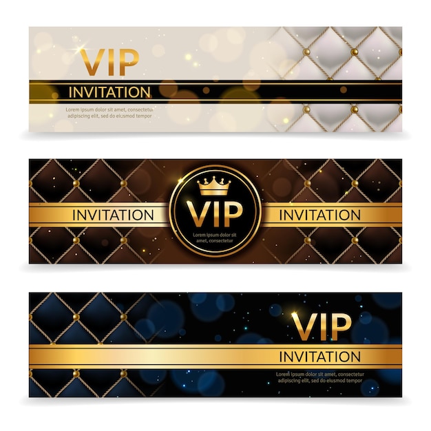 Vettore elegante glamour vip club party promozione flyer collezione reale