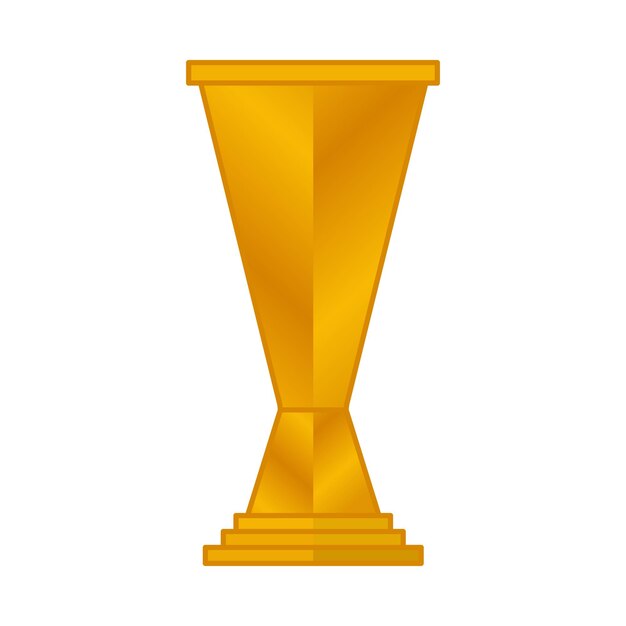 Vector elegant gold color championship trophy