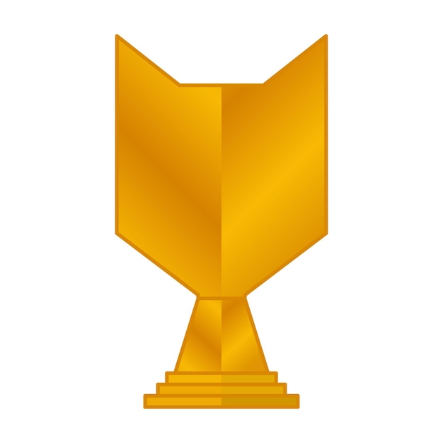 Elegant gold color championship trophy