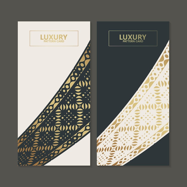 Elegante design della carta con motivo dorato